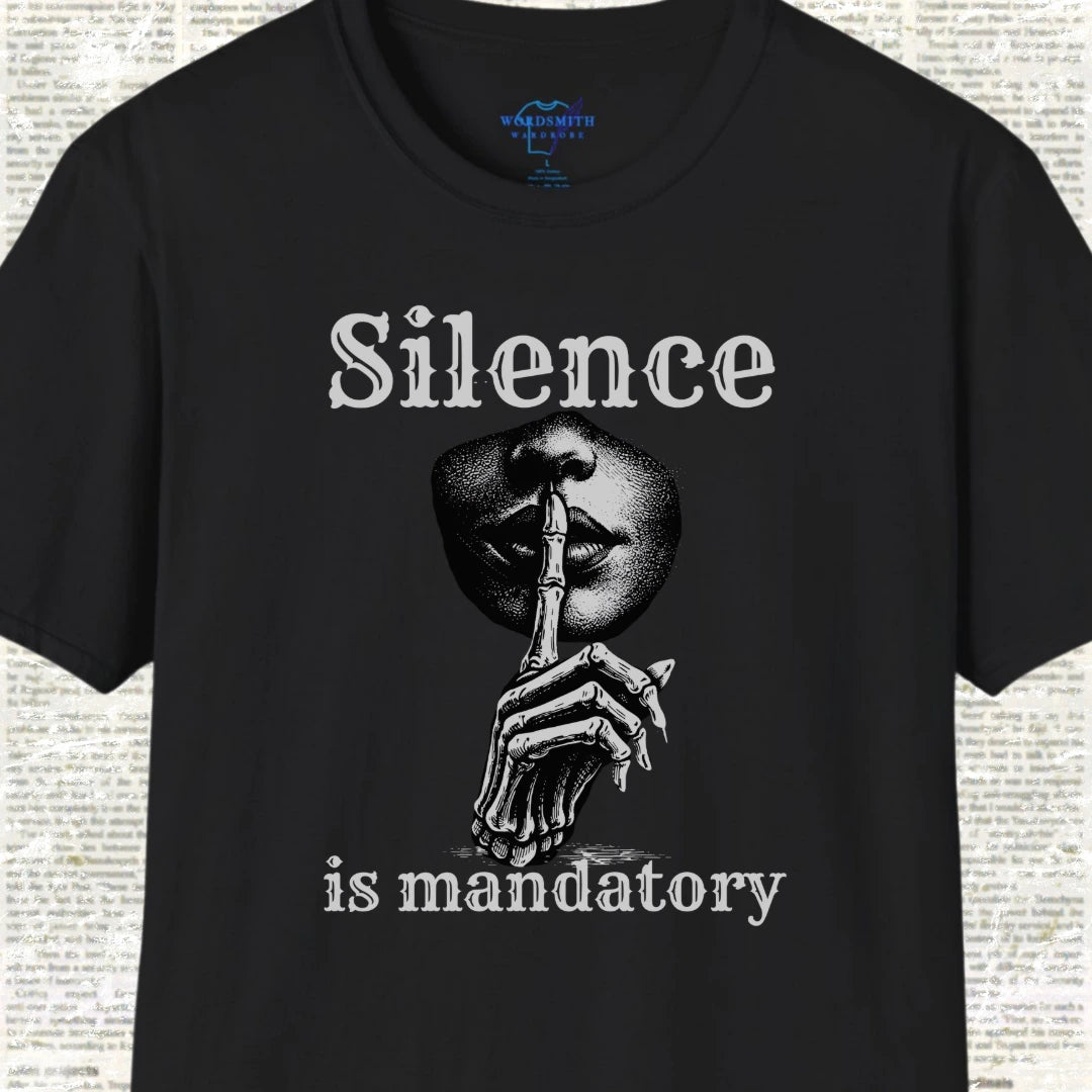 Silence Is Mandatory – Librarian Humor Shirt - Black