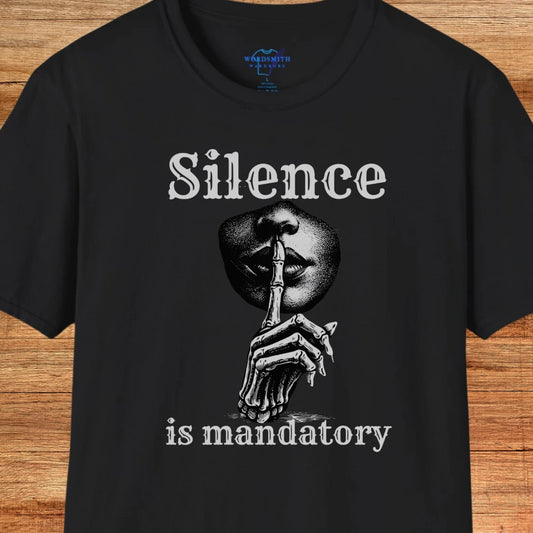 Silence Is Mandatory – Librarian Humor Shirt - Black
