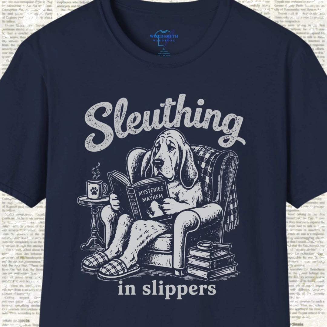 Sleuthing in Slippers T-Shirt - Navy