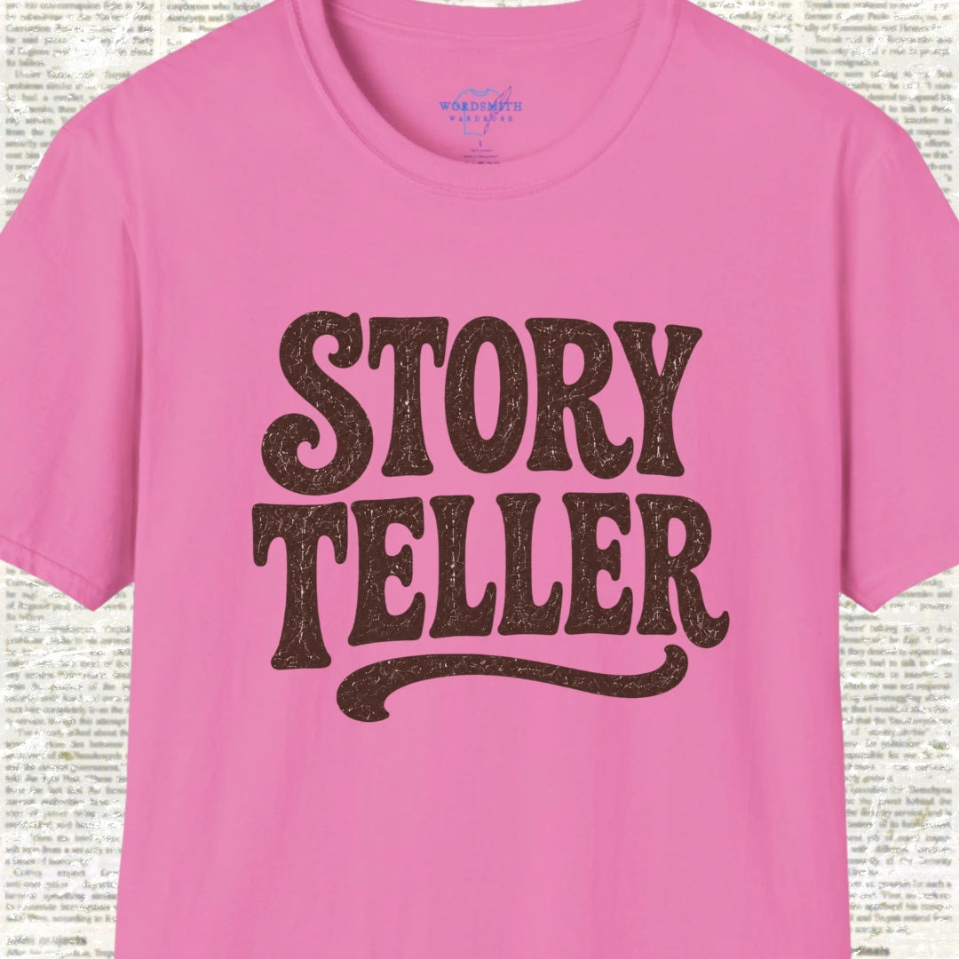 Story Teller T-Shirt - Azalea