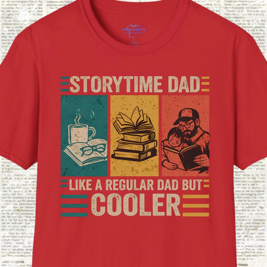 Storytime Dad – Cooler Than Regular Dads - Red