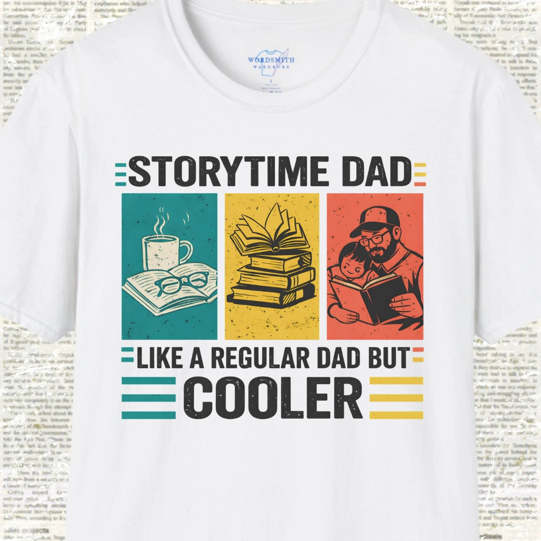 Storytime Dad – Cooler Than Regular Dads - White