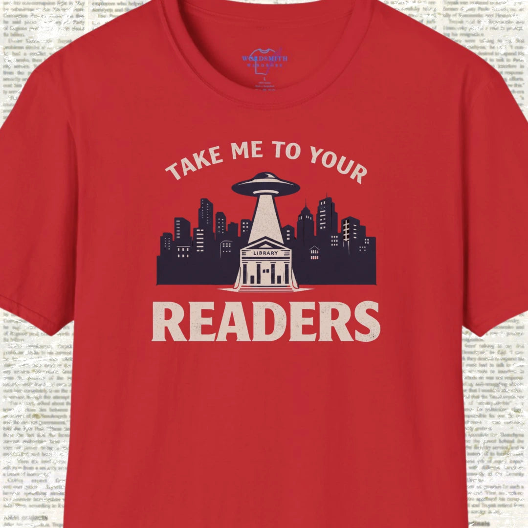 Take Me to Your Readers Shirt - Red