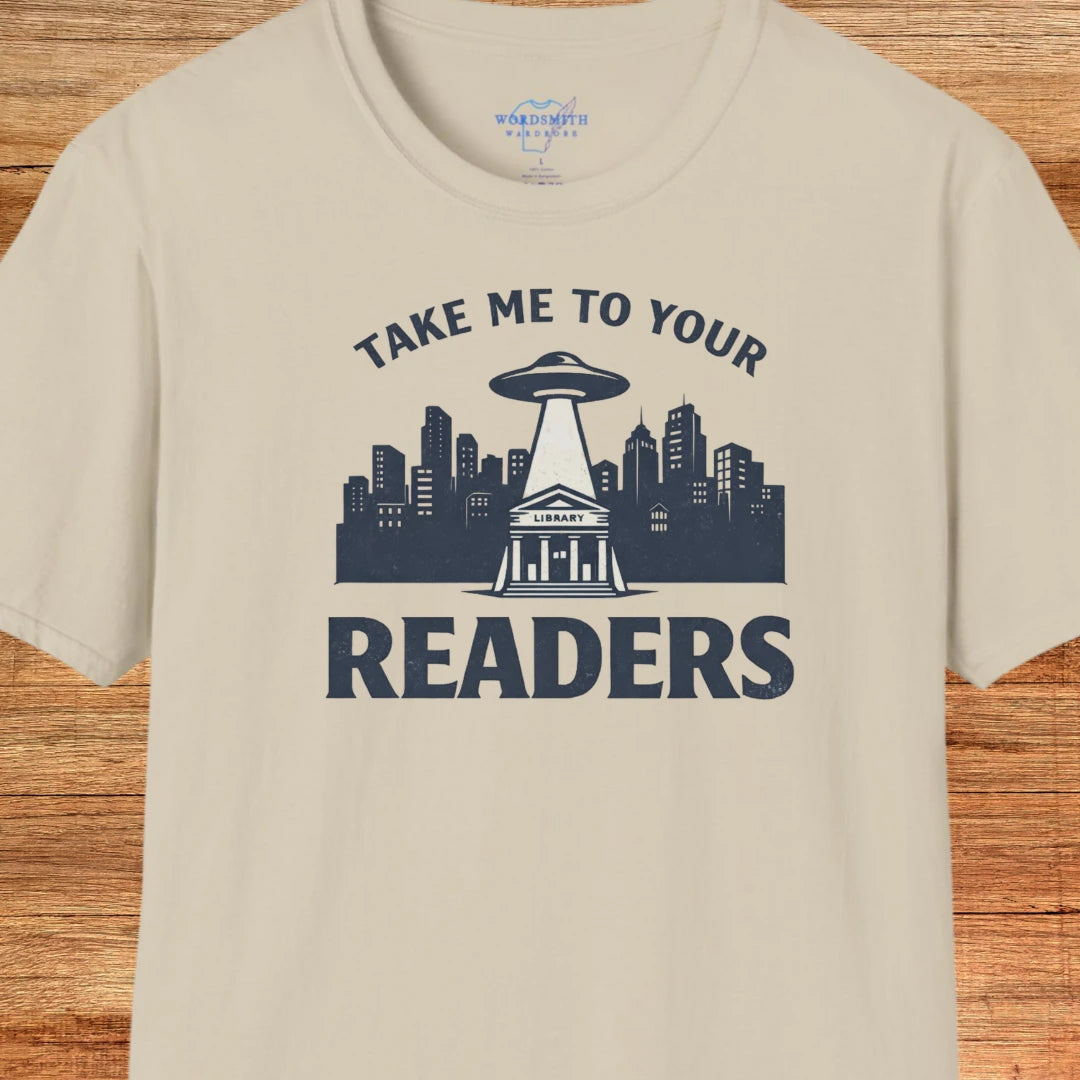 Take Me to Your Readers Shirt - Sand