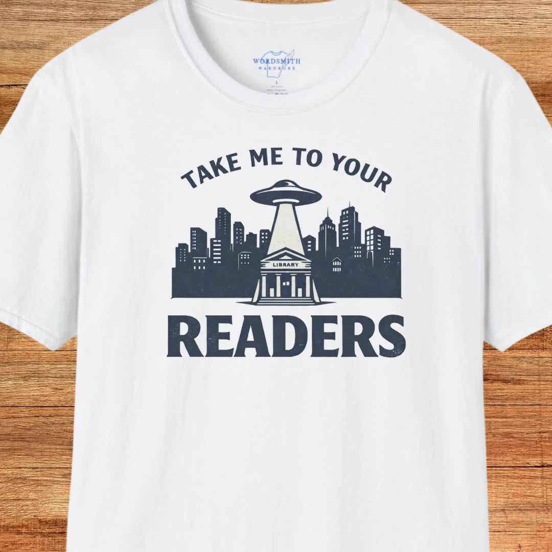 Take Me to Your Readers Shirt - White