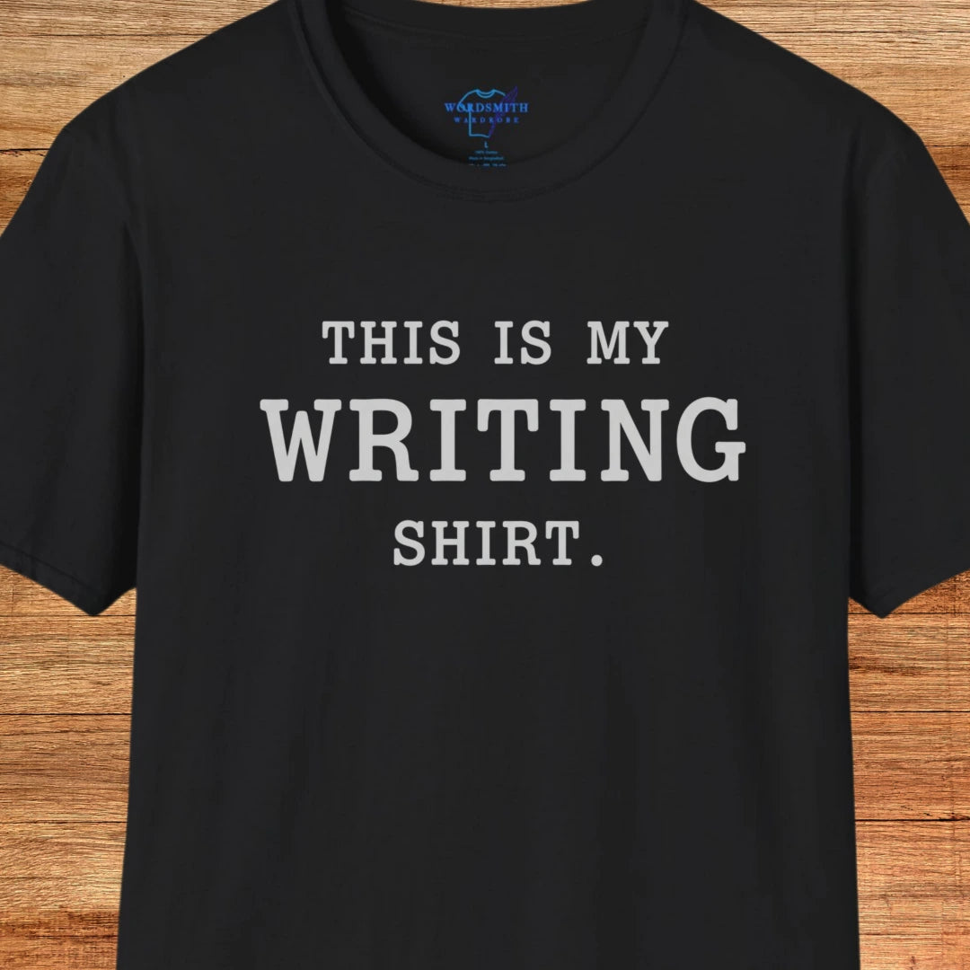 This Is My Writing Shirt T-Shirt - Black