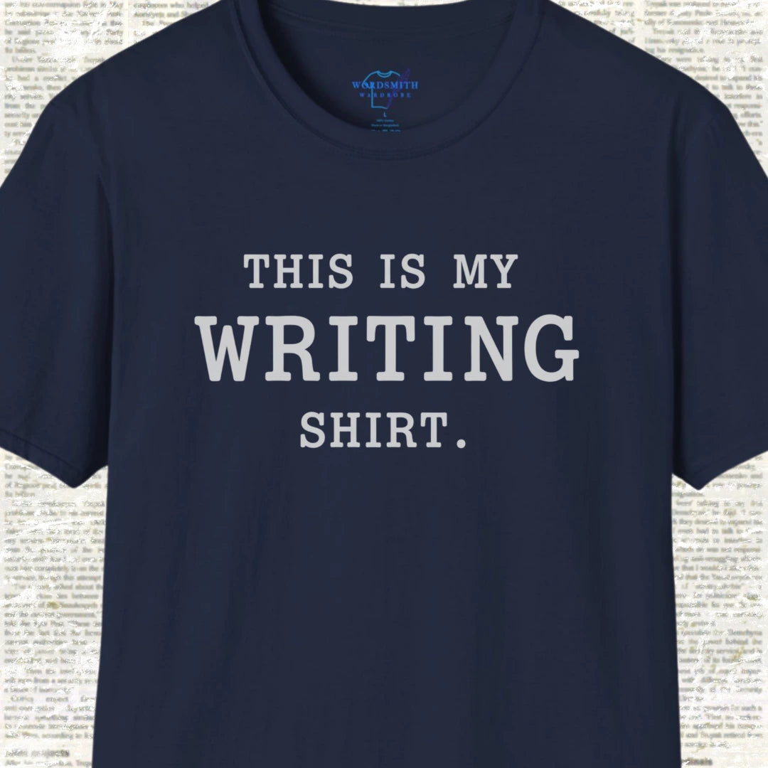 This Is My Writing Shirt T-Shirt - Navy