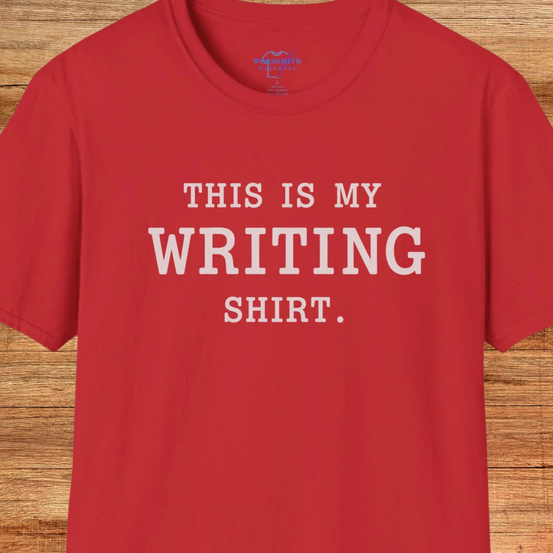 This Is My Writing Shirt T-Shirt - Red