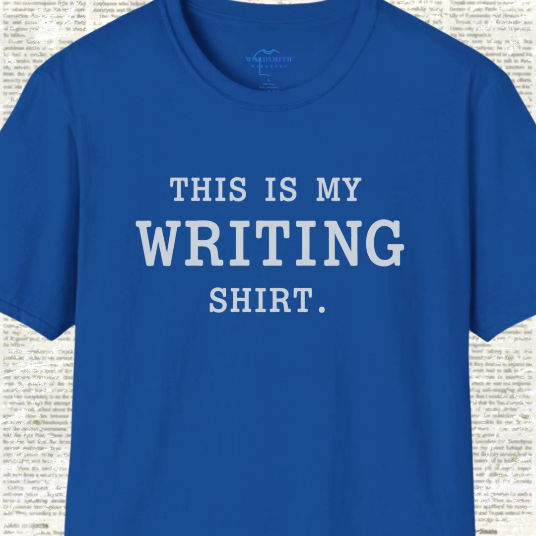 This Is My Writing Shirt T-Shirt - Royal