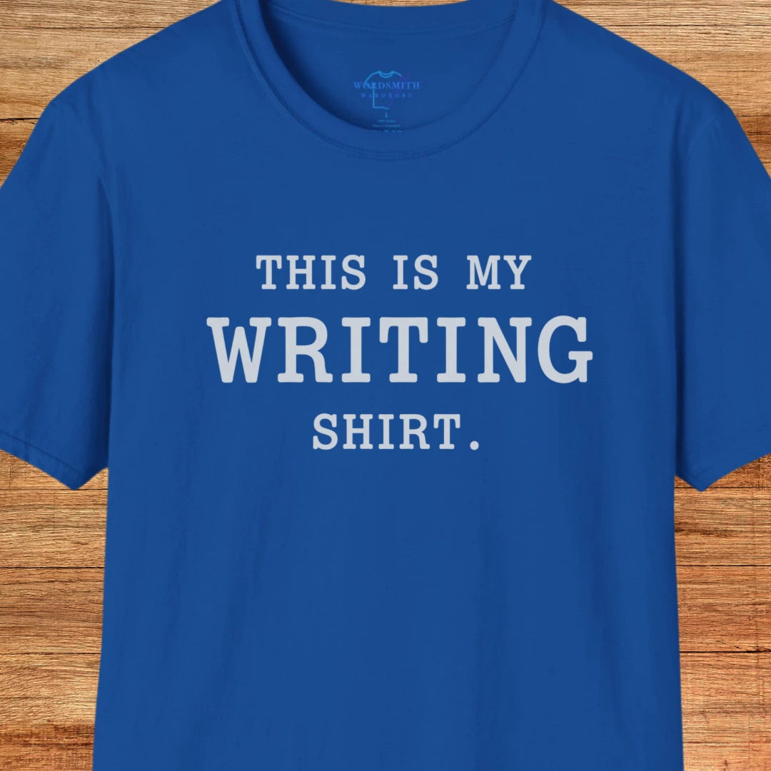 This Is My Writing Shirt T-Shirt - Royal