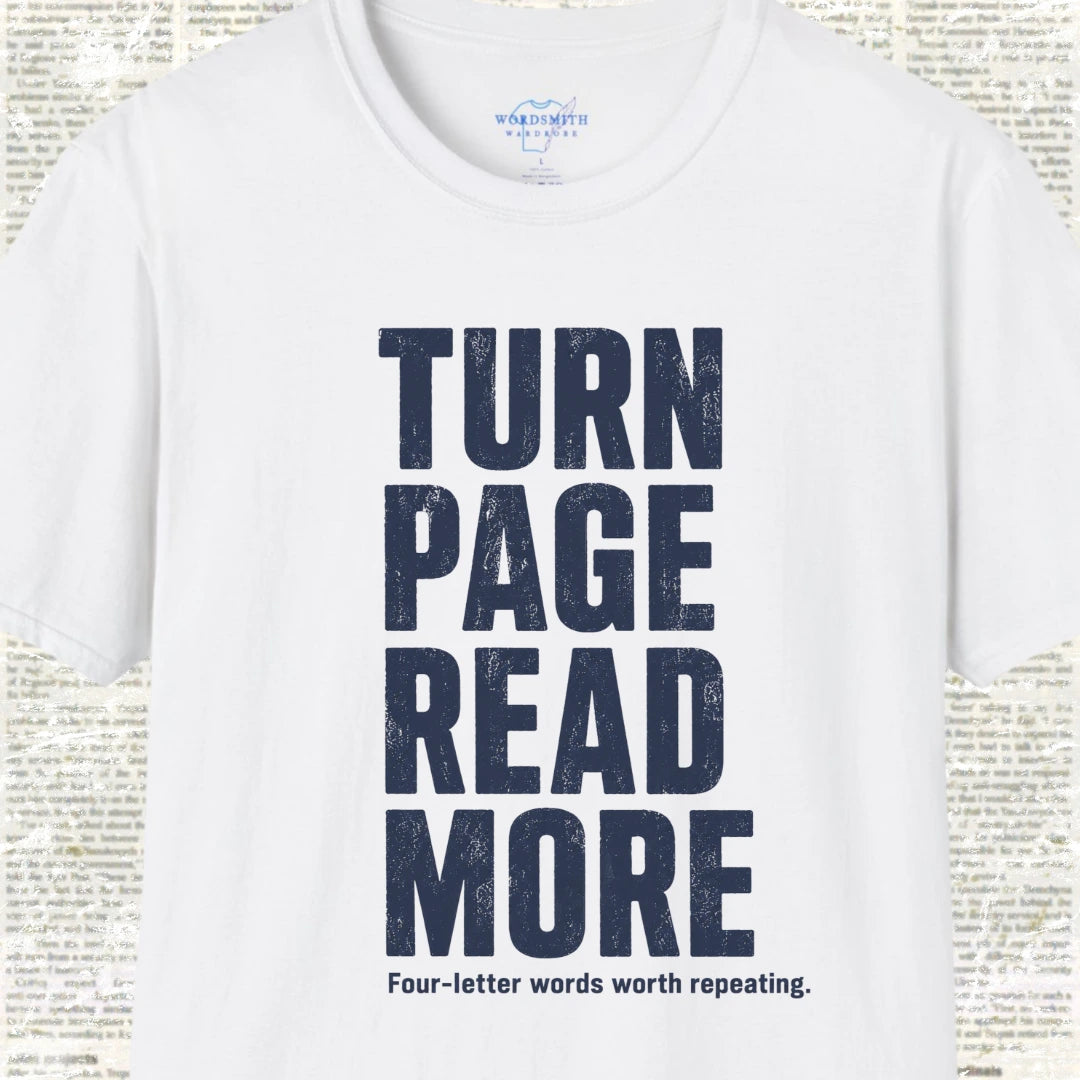Turn Page Read More – T-Shirt - White