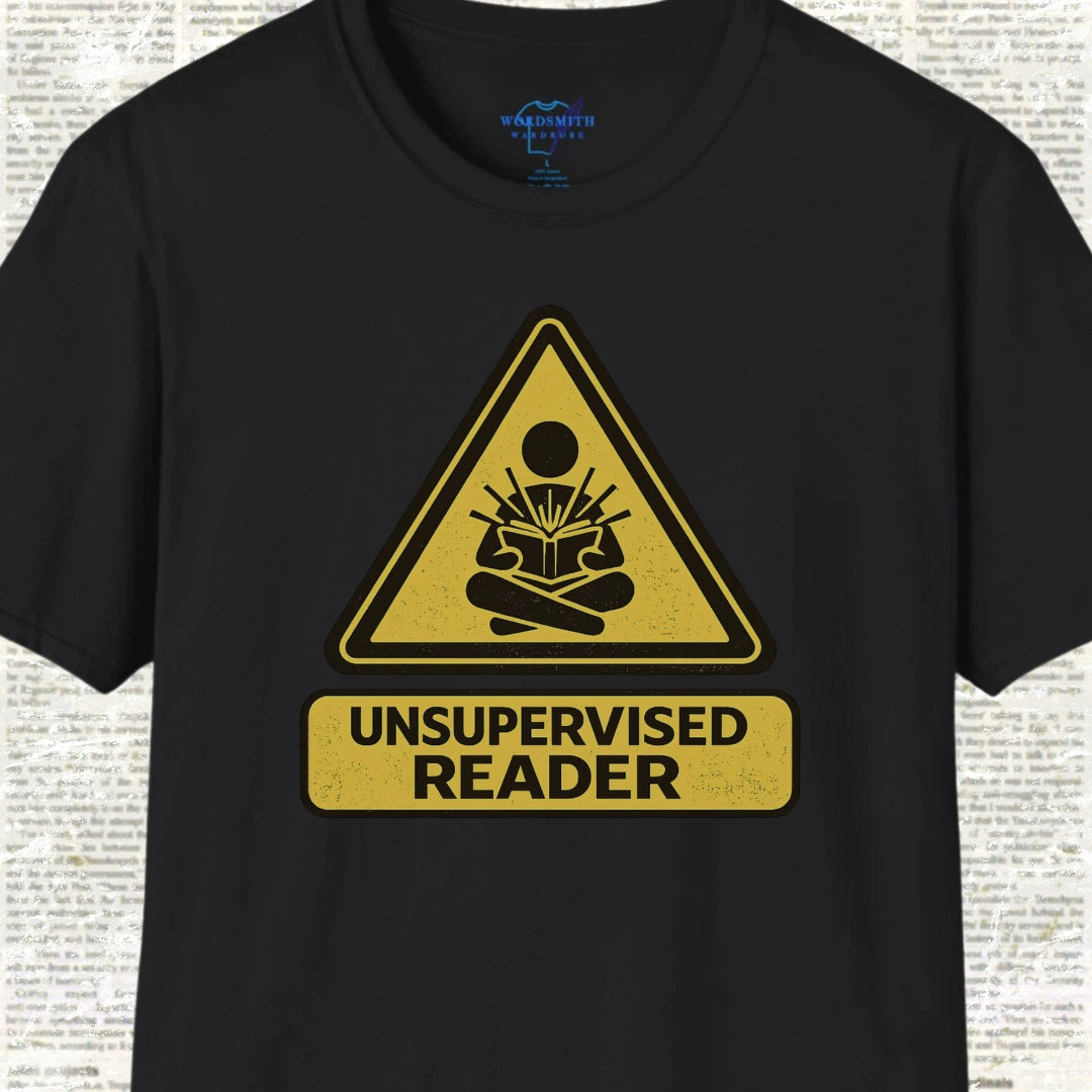Unsupervised Reader T-Shirt - Black