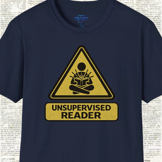 Unsupervised Reader T-Shirt - Navy