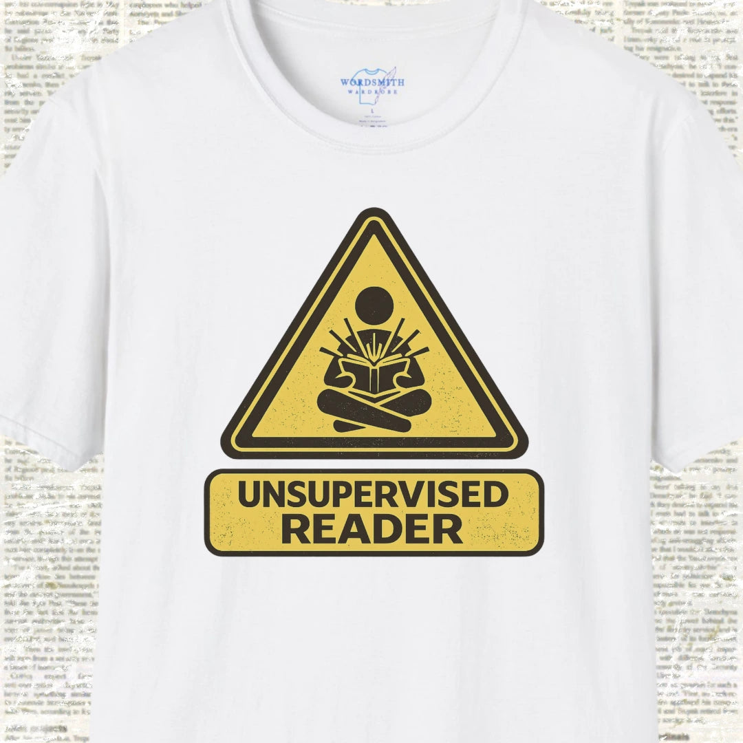 Unsupervised Reader T-Shirt - White