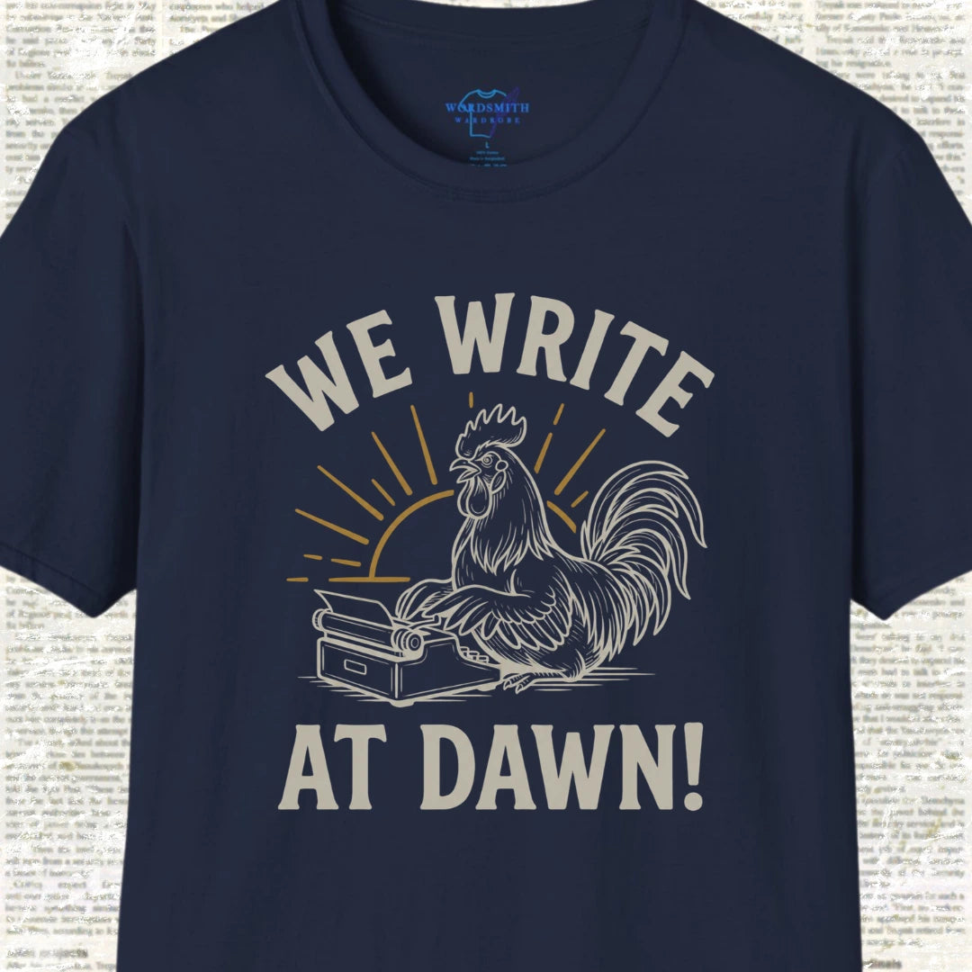 We Write at Dawn T-Shirt - Navy
