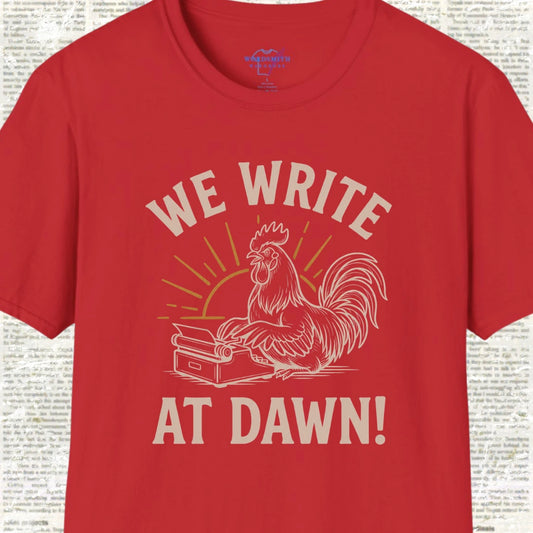 We Write at Dawn T-Shirt - Red