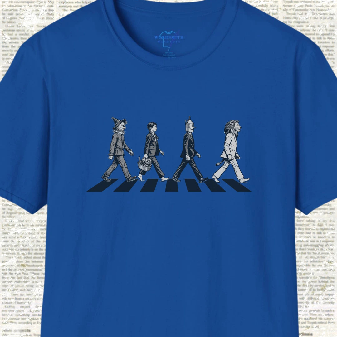 Wizard of Oz Abbey Road Parody T-Shirt - Royal