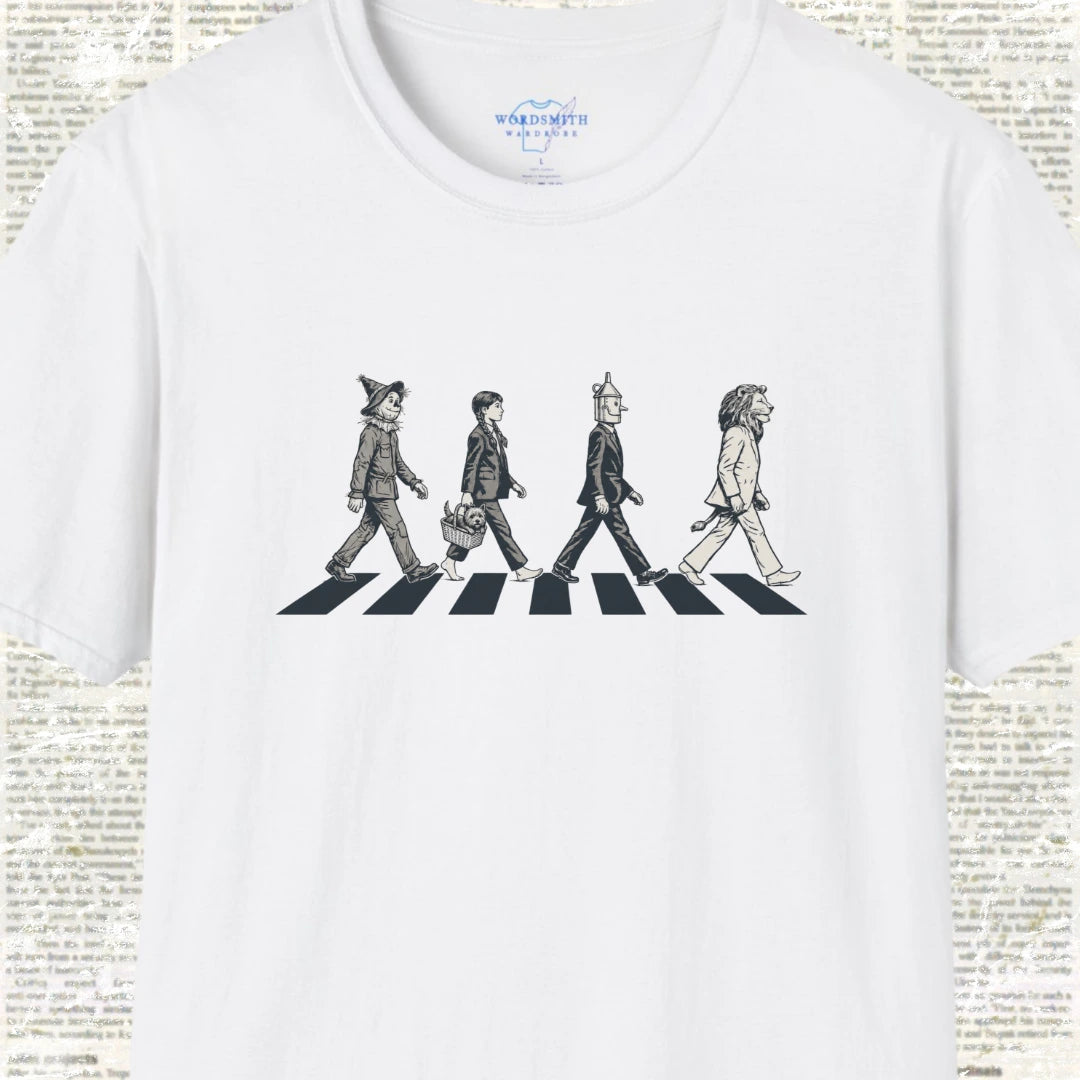 Wizard of Oz Abbey Road Parody T-Shirt - White