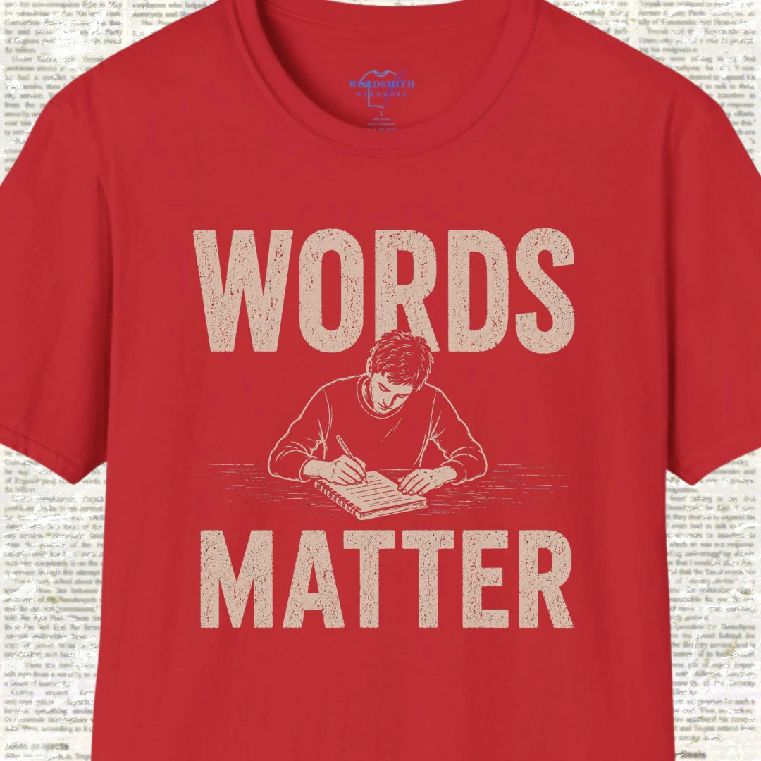 Words Matter T-Shirt - Red