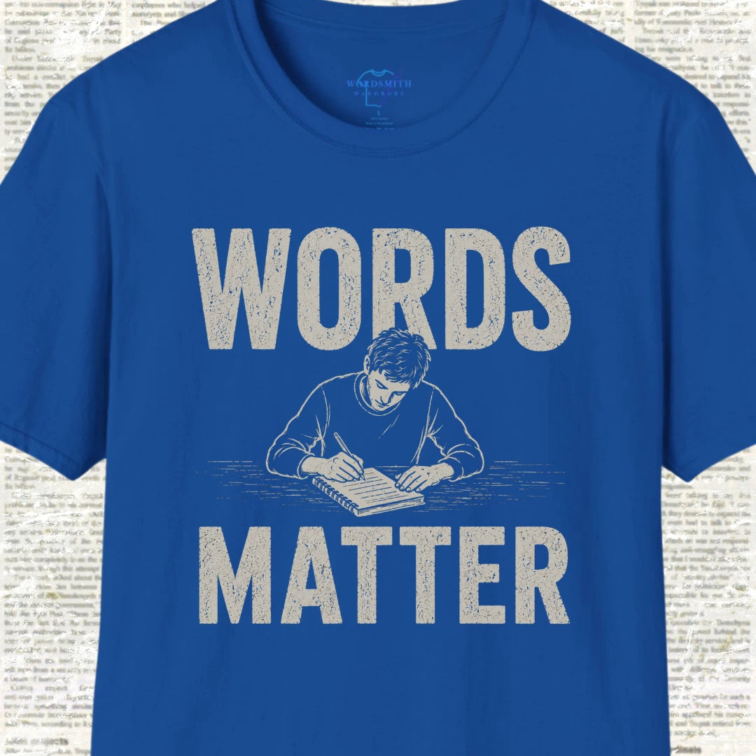 Words Matter T-Shirt - Royal