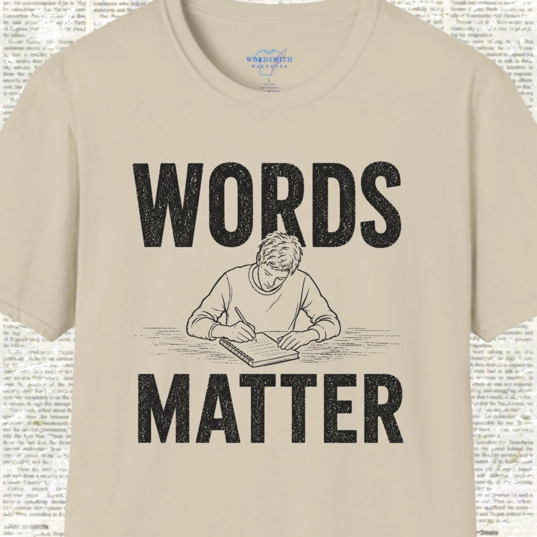 Words Matter T-Shirt - Sand