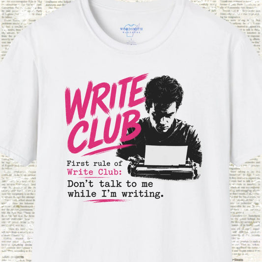 Write Club – Don’t Talk to Me While I’m Writing T-Shirt - White