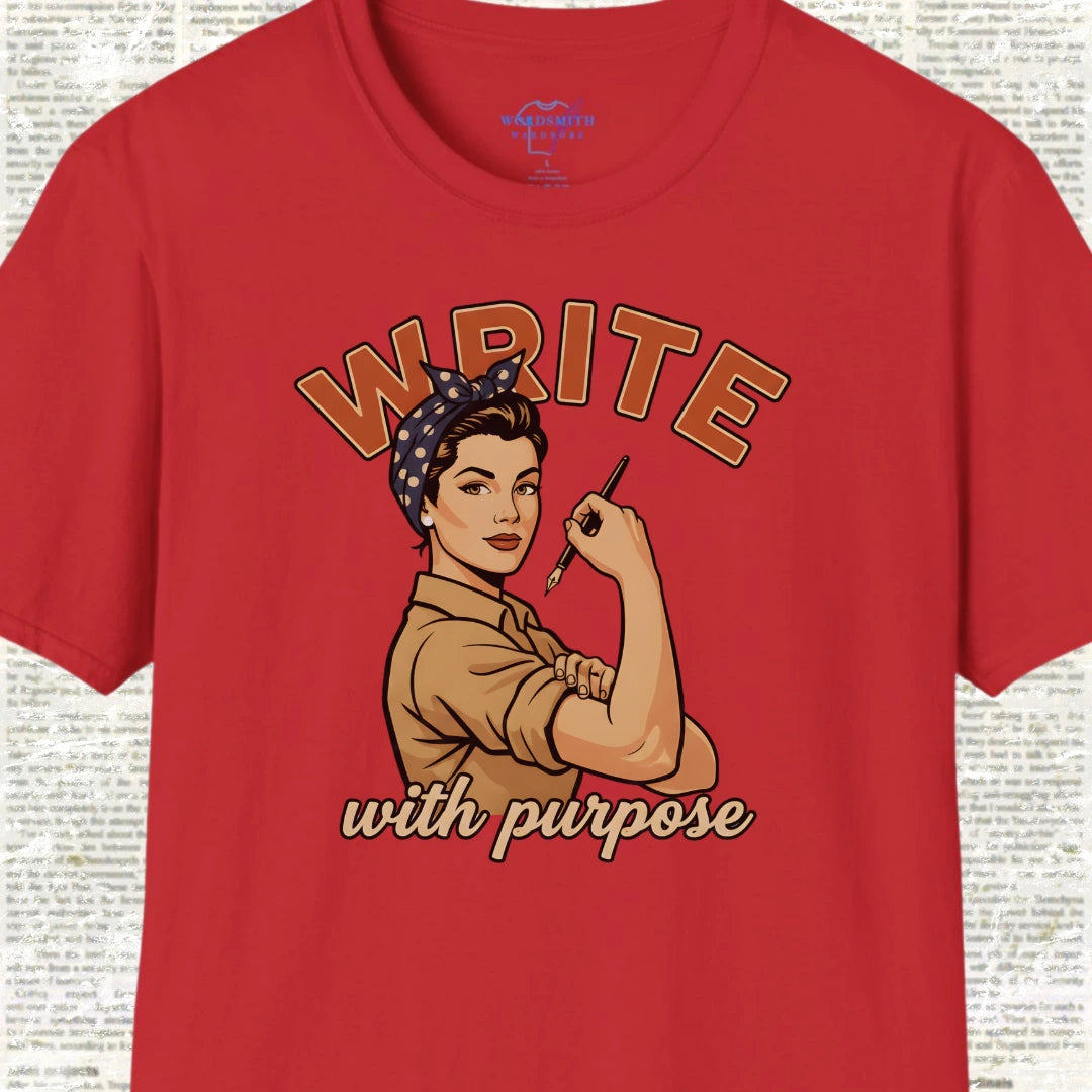 Write With Purpose! T-Shirt - Red