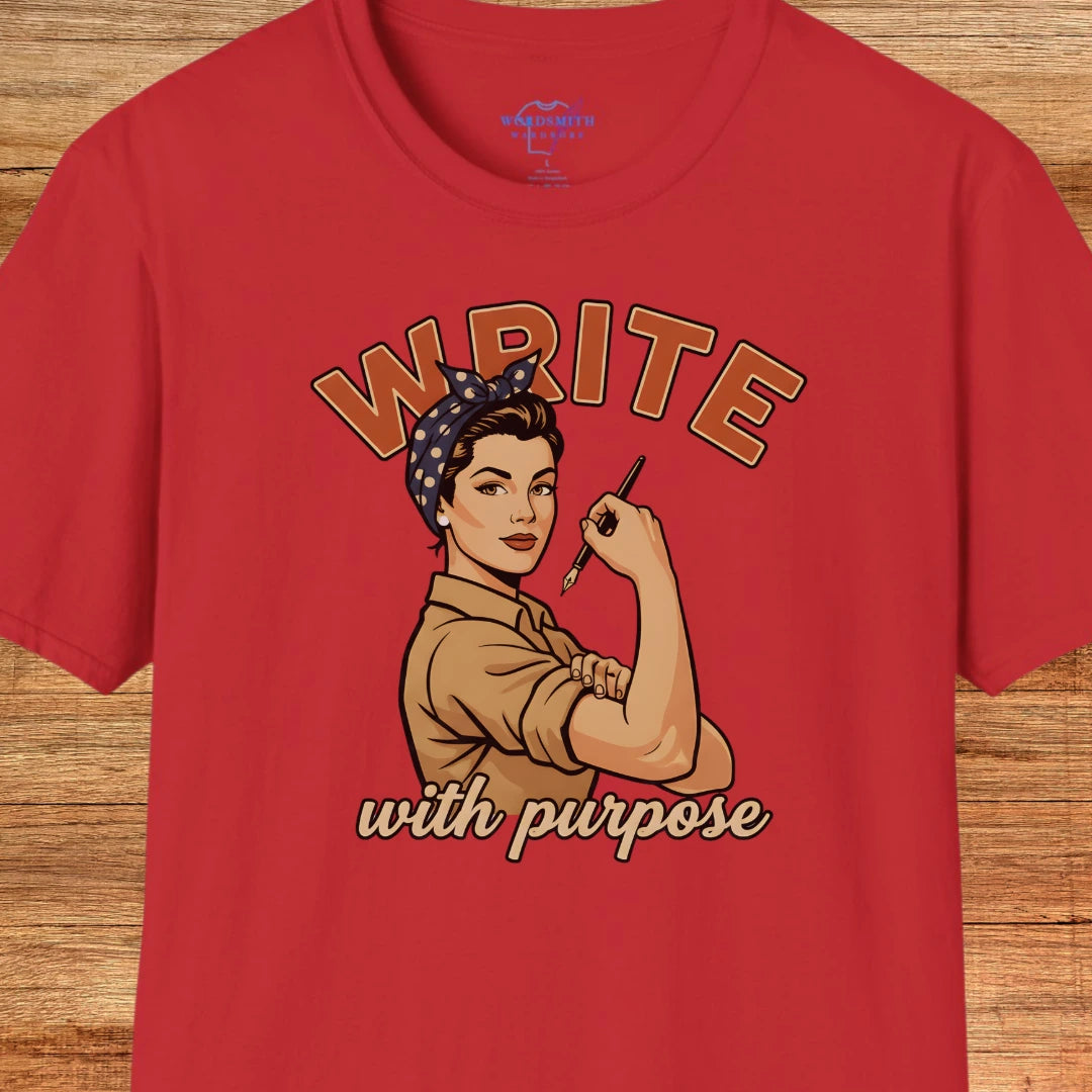 Write With Purpose! T-Shirt - Red