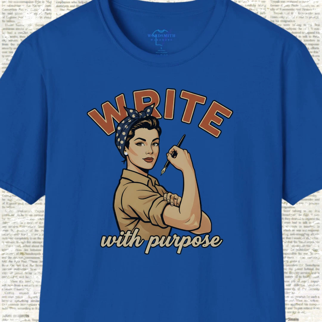 Write With Purpose! T-Shirt - Royal