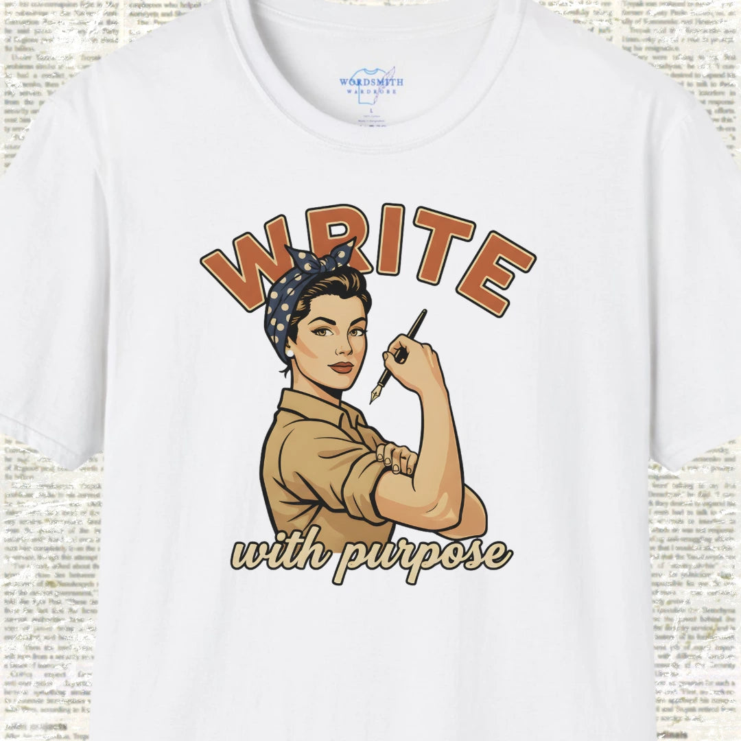 Write With Purpose! T-Shirt - White