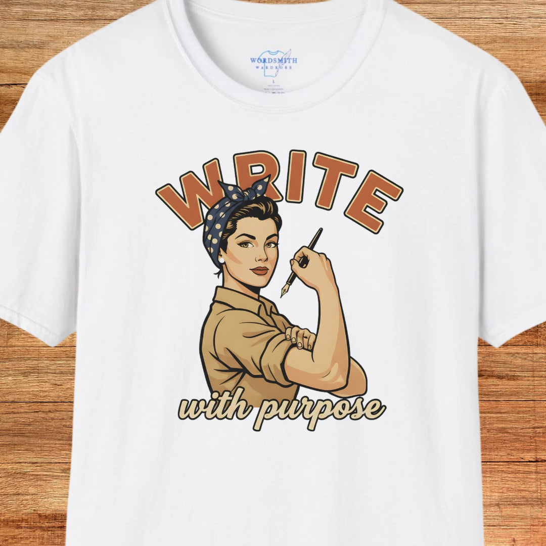 Write With Purpose! T-Shirt - White