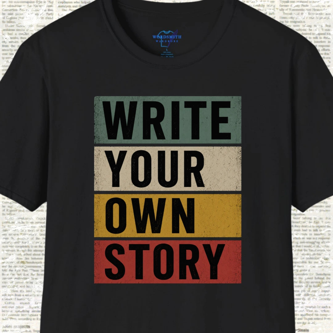 Write Your Own Story T-Shirt - Black