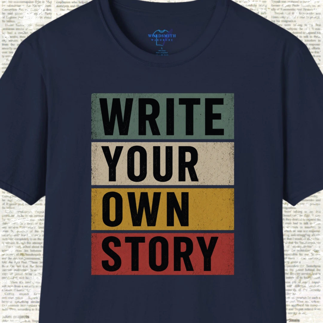 Write Your Own Story T-Shirt - Navy
