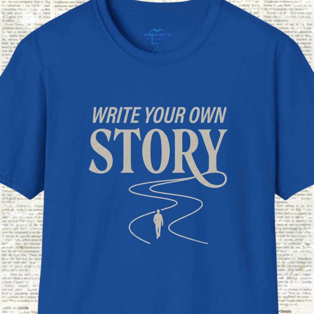 Write Your Own Story T-Shirt - Royal