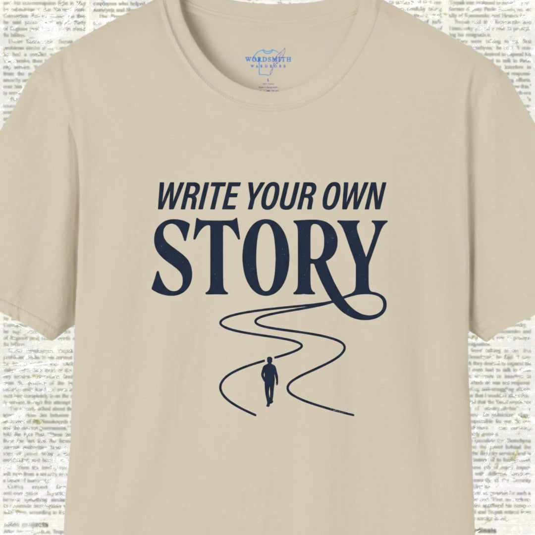 Write Your Own Story T-Shirt - Sand