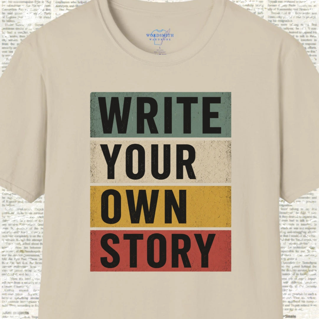 Write Your Own Story T-Shirt - Sand