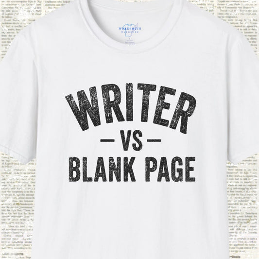 Writer vs Blank Page T-Shirt - White