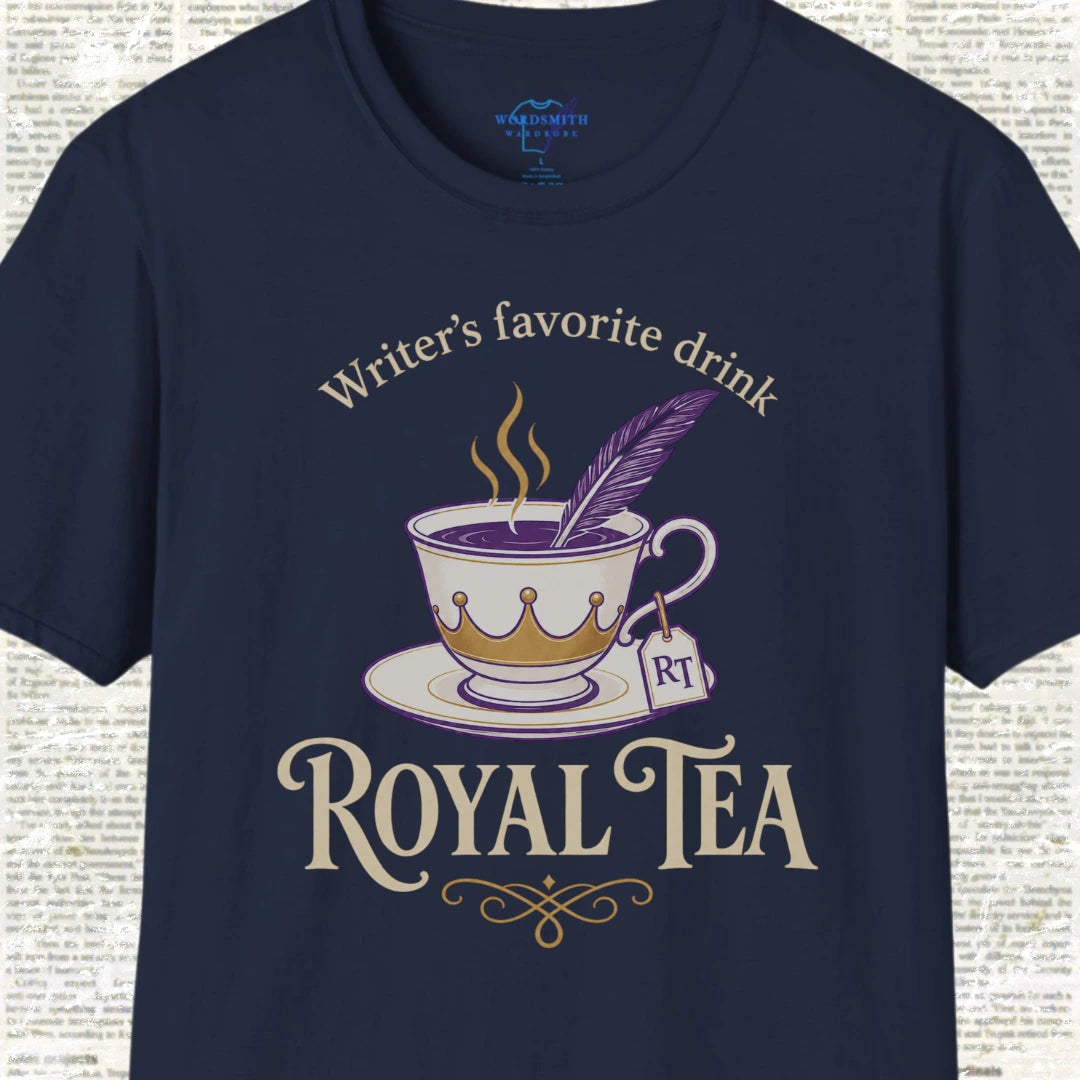 Writer’s Favorite Drink Royal Tea T-Shirt - Navy