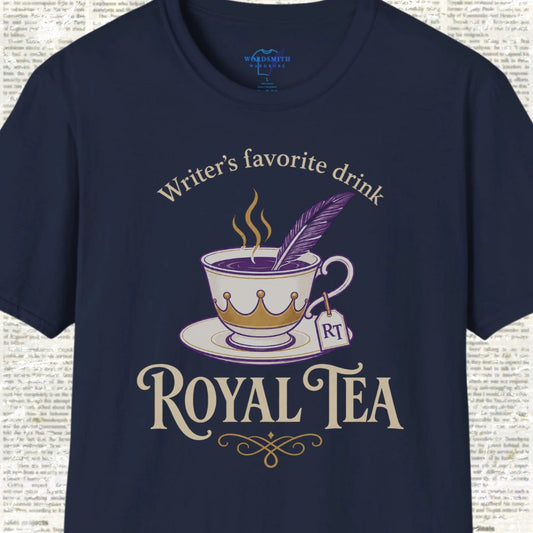 Writer’s Favorite Drink Royal Tea T-Shirt - Navy