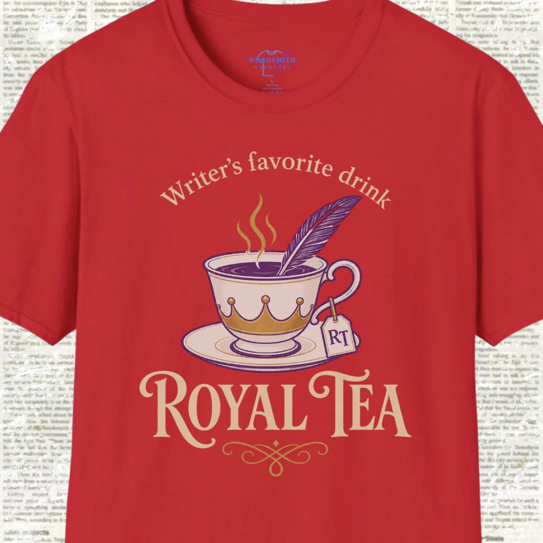Writer’s Favorite Drink Royal Tea T-Shirt - Red