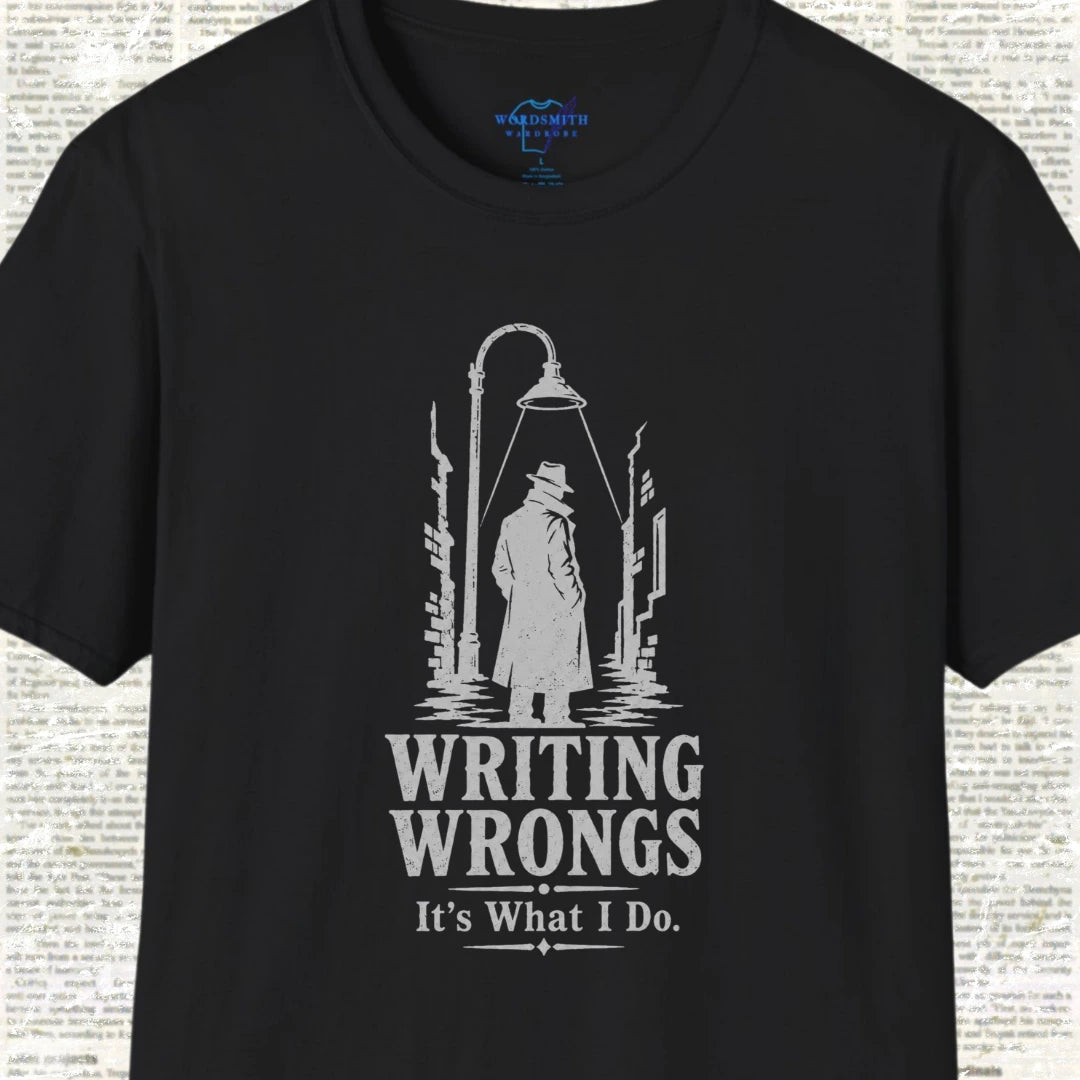 Writing Wrongs T-Shirt - Black