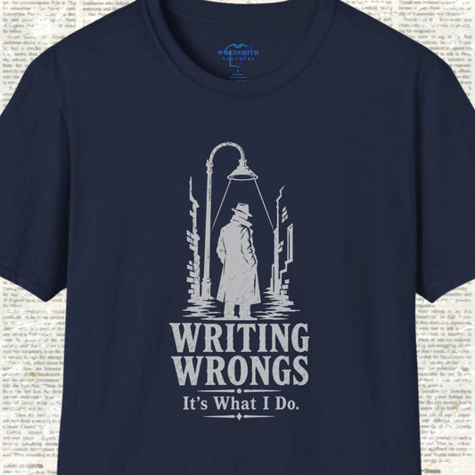 Writing Wrongs T-Shirt - Navy
