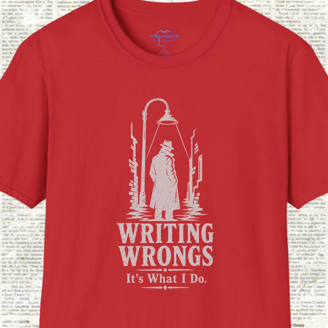 Writing Wrongs T-Shirt - Red