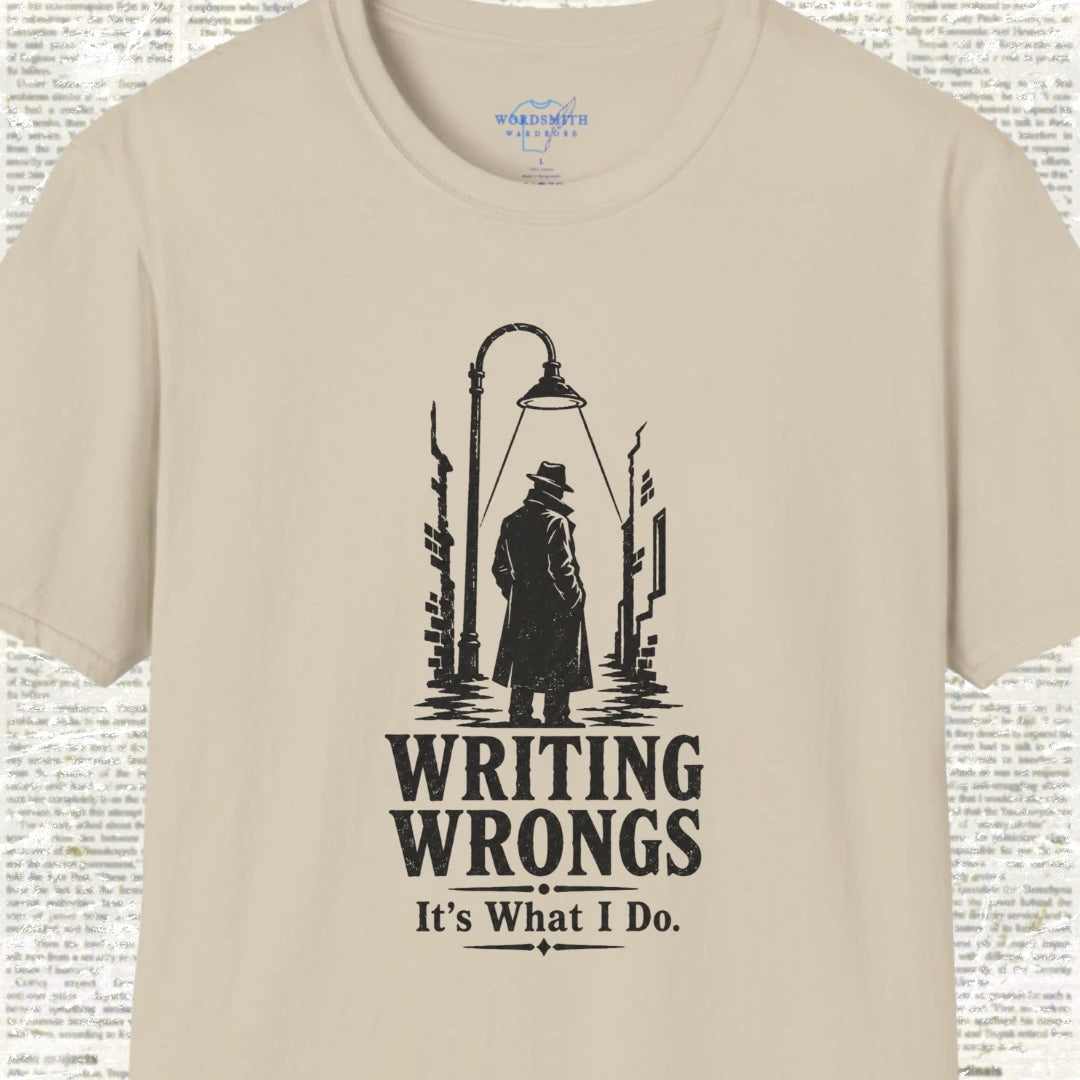 Writing Wrongs T-Shirt - Sand